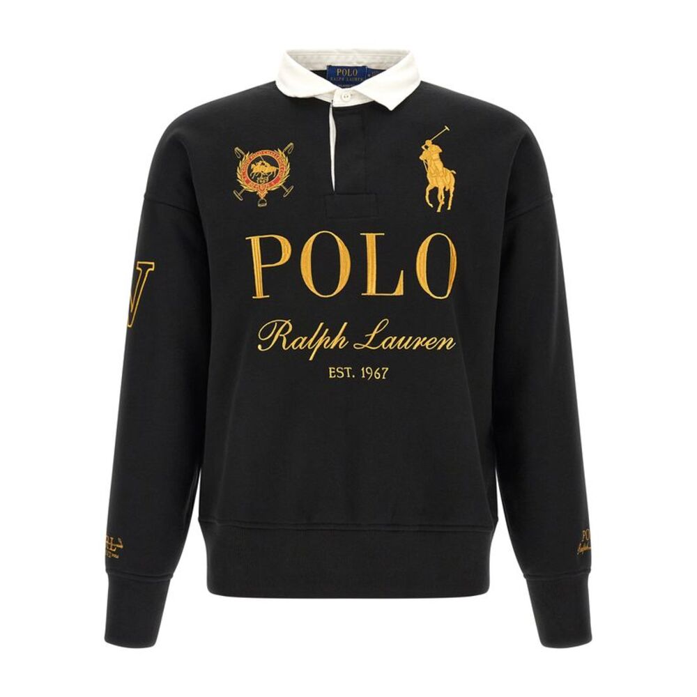 Polo Ralph Lauren Black Cotton Polo Men's Shirt